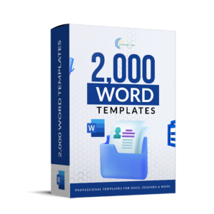 Word : 2,000 Templates